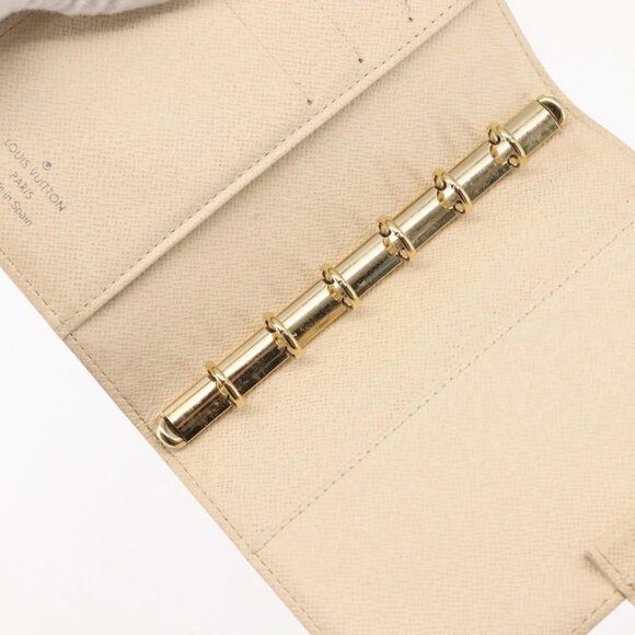 LOUIS VUITTON Damier Azur Agenda PM Day Planner Cover R20706 LV Auth 145793 - Picture 12 of 16